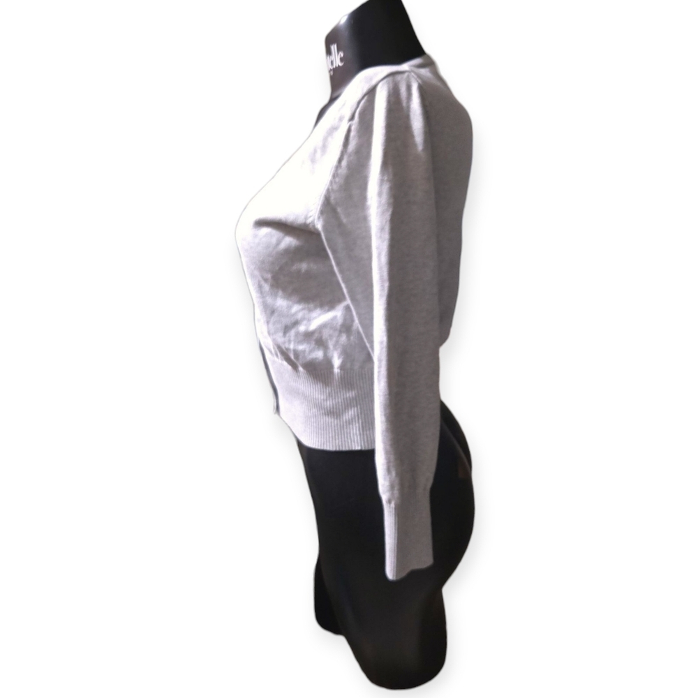 Gray Button-Up Cardigan - Picture 2 of 5